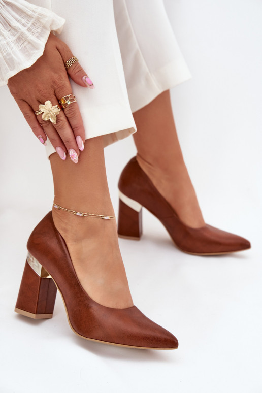 Peau Chaussures LeÀski 3117 marron foncé Peau Chaussures LeÀski 3117 marron foncé