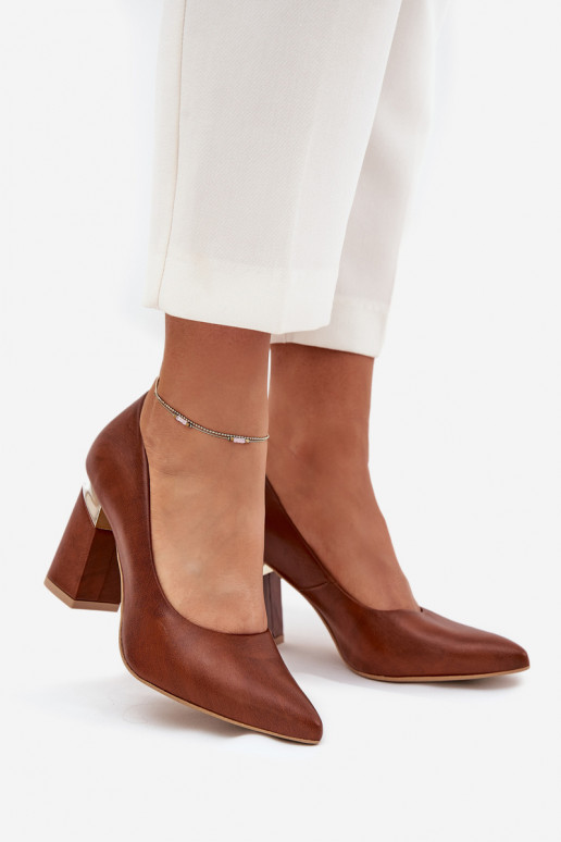 Peau Chaussures LeÀski 3117 marron foncé Peau Chaussures LeÀski 3117 marron foncé