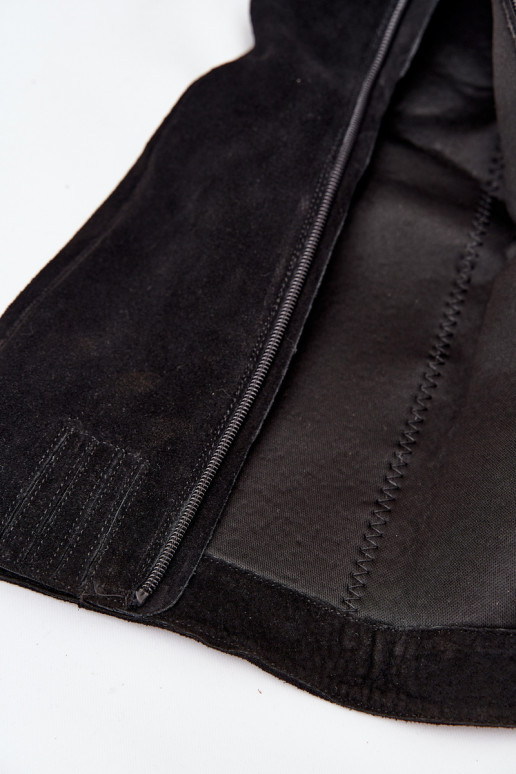 aus INildleder Stiefel mit Absätzen Sperren schZuarze Farbe Lissara aus INildleder Stiefel mit Absätzen Sperren schZuarze Farbe Lissara