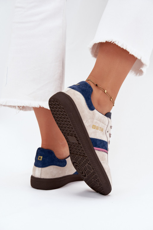 van suède Laag Sneakers model schoenen Dames Big Star SS274679 HI-POLY SYSTEM grijs van suède Laag Sneakers model schoenen Dames Big Star SS274679 HI-POLY SYSTEM grijs