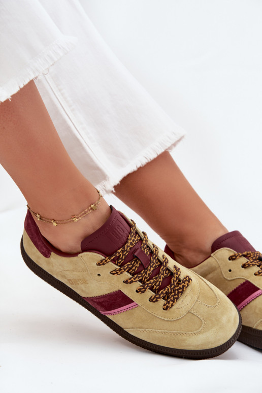 van suède Laag Sneakers model schoenen Dames Big Star SS274680 HI-POLY SYSTEM Limoen van suède Laag Sneakers model schoenen Dames Big Star SS274680 HI-POLY SYSTEM Limoen