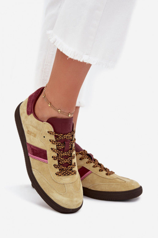 aus INildleder Niedrig Sneakers Stilvollllschuhe Feminin Big Star SS274680 HI-POLY SYSTEM Kalkstein aus INildleder Niedrig Sneakers Stilvollllschuhe Feminin Big Star SS274680 HI-POLY SYSTEM Kalkstein