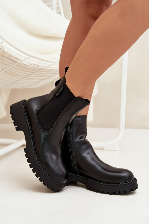 Peau bottes élégantes Féminin réchauffer Au Château Big Star OO274109 couleur noire Peau bottes élégantes Féminin réchauffer Au Château Big Star OO274109 couleur noire