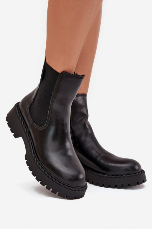 Peau bottes élégantes Féminin réchauffer Au Château Big Star OO274109 couleur noire Peau bottes élégantes Féminin réchauffer Au Château Big Star OO274109 couleur noire