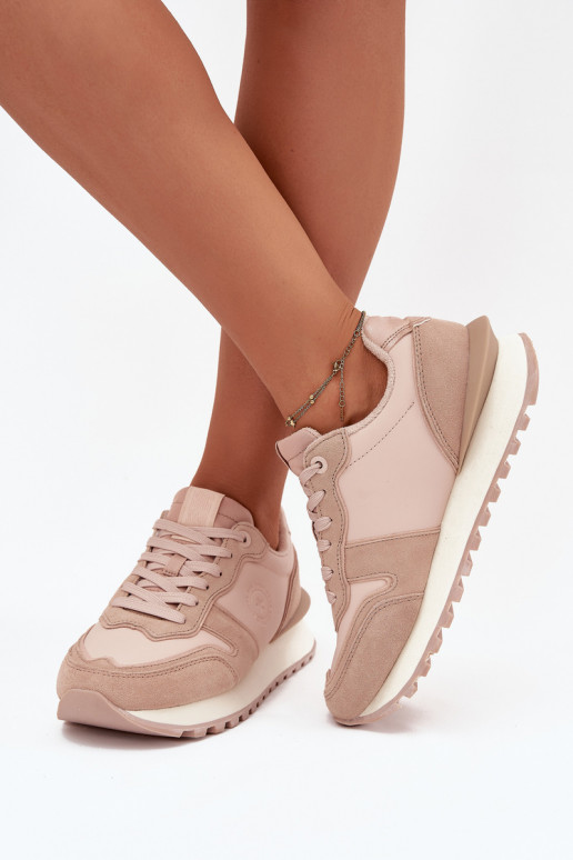 Peau Chaussures modèle baskets Féminin Big Star OO274521 HI-POLY SYSTEM Nude Peau Chaussures modèle baskets Féminin Big Star OO274521 HI-POLY SYSTEM Nude