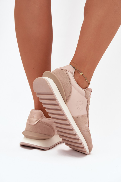 Peau Chaussures modèle baskets Féminin Big Star OO274521 HI-POLY SYSTEM Nude Peau Chaussures modèle baskets Féminin Big Star OO274521 HI-POLY SYSTEM Nude