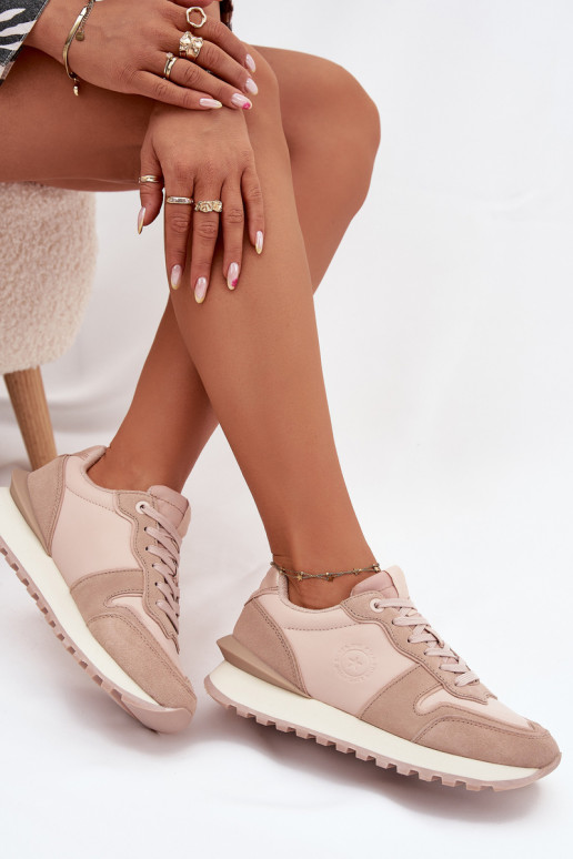 Peau Chaussures modèle baskets Féminin Big Star OO274521 HI-POLY SYSTEM Nude Peau Chaussures modèle baskets Féminin Big Star OO274521 HI-POLY SYSTEM Nude