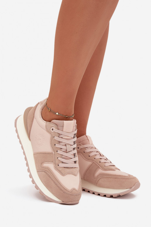 Haut Sneakers Stilvollllschuhe Feminin Big Star OO274521 HI-POLY SYSTEM Nude Haut Sneakers Stilvollllschuhe Feminin Big Star OO274521 HI-POLY SYSTEM Nude