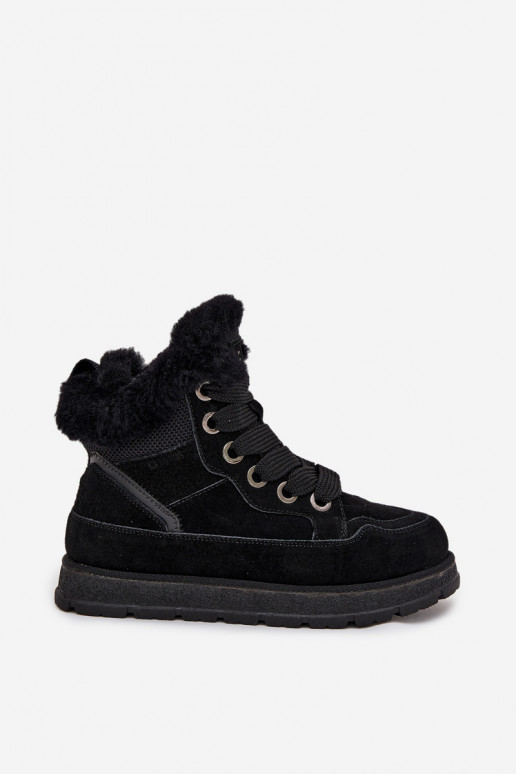 en daim Bottes de neige chaussures Féminin avec une plateforme avec un manteau de fourrure Big Star SS274369 couleur noire en daim Bottes de neige chaussures Féminin avec une plateforme avec un manteau de fourrure Big Star SS274369 couleur noire