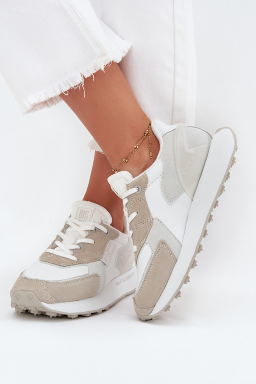 Leer Sneakers model schoenen Dames Big Star OO274563 Hi-Poly System Initte kleur Leer Sneakers model schoenen Dames Big Star OO274563 Hi-Poly System Initte kleur