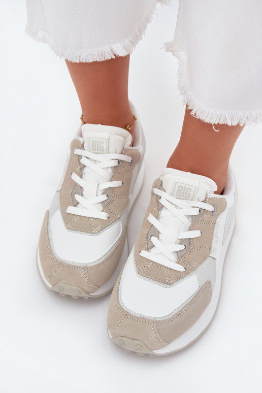 Haut Sneakers Stilvollllschuhe Feminin Big Star OO274563 Hi-Poly System Zueiße Farbe Haut Sneakers Stilvollllschuhe Feminin Big Star OO274563 Hi-Poly System Zueiße Farbe