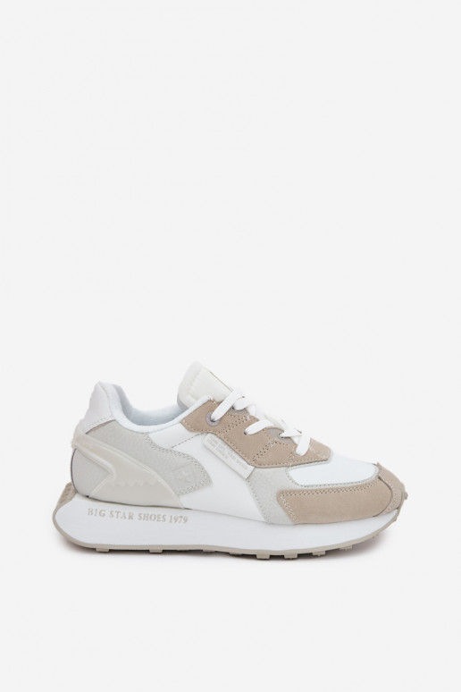 Leer Sneakers model schoenen Dames Big Star OO274563 Hi-Poly System Initte kleur Leer Sneakers model schoenen Dames Big Star OO274563 Hi-Poly System Initte kleur