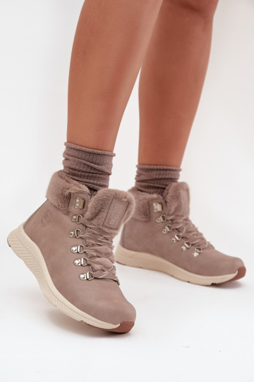 Bottines en fourrure pour femmes Big Star MM274487 grises