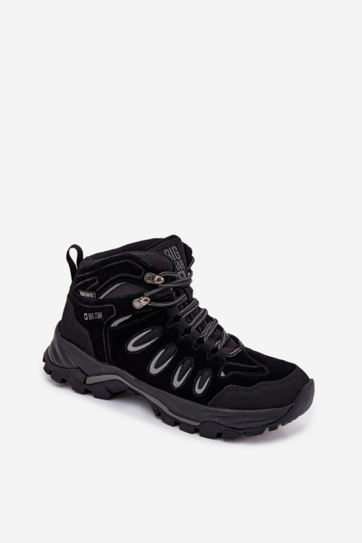 Peau bottes de randonnée Mâle Big Star OO17433 HI-POLY SYSTEM couleur noire Peau bottes de randonnée Mâle Big Star OO17433 HI-POLY SYSTEM couleur noire