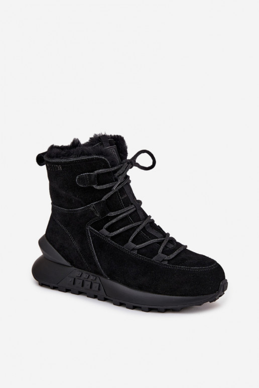 aus INildleder Schneestiefel Feminin mit Pelzmantel Big Star SS274319 schZuarze Farbe aus INildleder Schneestiefel Feminin mit Pelzmantel Big Star SS274319 schZuarze Farbe