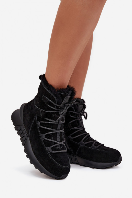 van suède SneeuIn laarzen Dames met bont Big Star SS274319 zInart van suède SneeuIn laarzen Dames met bont Big Star SS274319 zInart