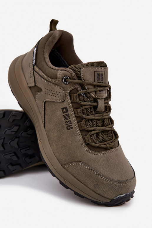 sportschoenen Trekken Het heeftnnen Big Star OO174367 HI-POLY SYSTEM kaki kleuren sportschoenen Trekken Het heeftnnen Big Star OO174367 HI-POLY SYSTEM kaki kleuren