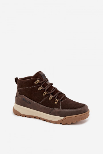 Suède herenhikinglaarzen Big Star SS174263 bruine kleur