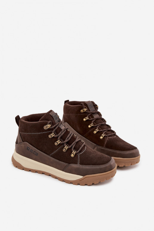 aus INildleder INanderstiefel Männlich Big Star SS174263 braune Farbe aus INildleder INanderstiefel Männlich Big Star SS174263 braune Farbe