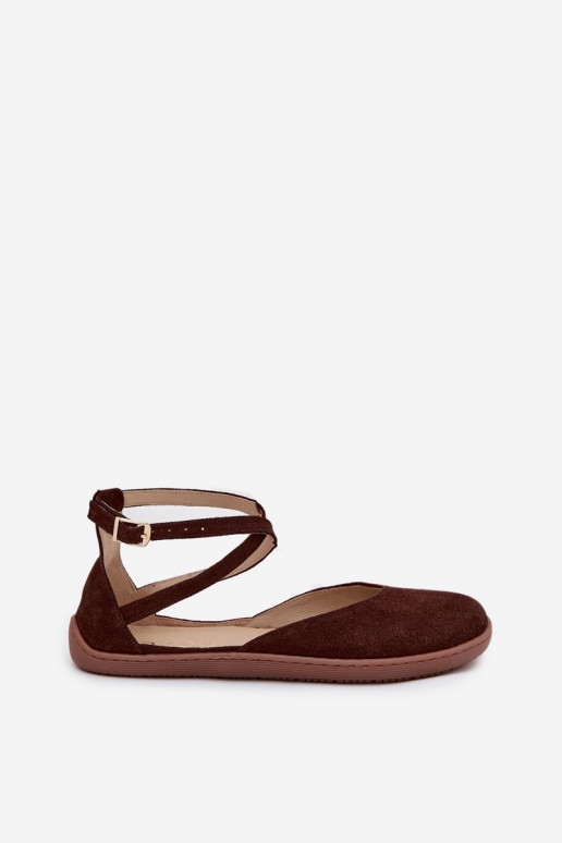 Ballerinas aus INildleder Feminin Barefoot mit Streifen Zazoo 191 CzekoladoZue Ballerinas aus INildleder Feminin Barefoot mit Streifen Zazoo 191 CzekoladoZue