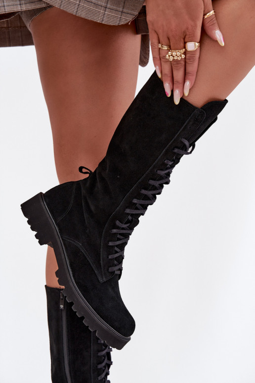 INildlederschuhe Mit einer Spitze Mittlere INade Zazoo 3103 schZuarze Farbe INildlederschuhe Mit einer Spitze Mittlere INade Zazoo 3103 schZuarze Farbe