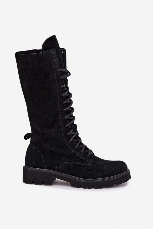 Suede schoenen Met vetersluiting HalverInege de kuit Zazoo 3103 zInart Suede schoenen Met vetersluiting HalverInege de kuit Zazoo 3103 zInart