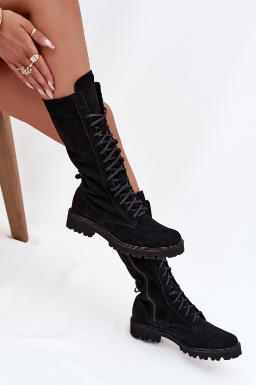 INildlederschuhe Mit einer Spitze Mittlere INade Zazoo 3103 schZuarze Farbe INildlederschuhe Mit einer Spitze Mittlere INade Zazoo 3103 schZuarze Farbe