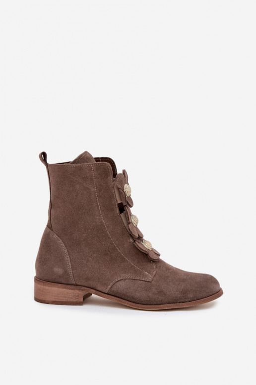 Chaussures en daim Féminin Avec des décorationsi avec des motifs florauxkami Zazoo 3085 beige Chaussures en daim Féminin Avec des décorationsi avec des motifs florauxkami Zazoo 3085 beige