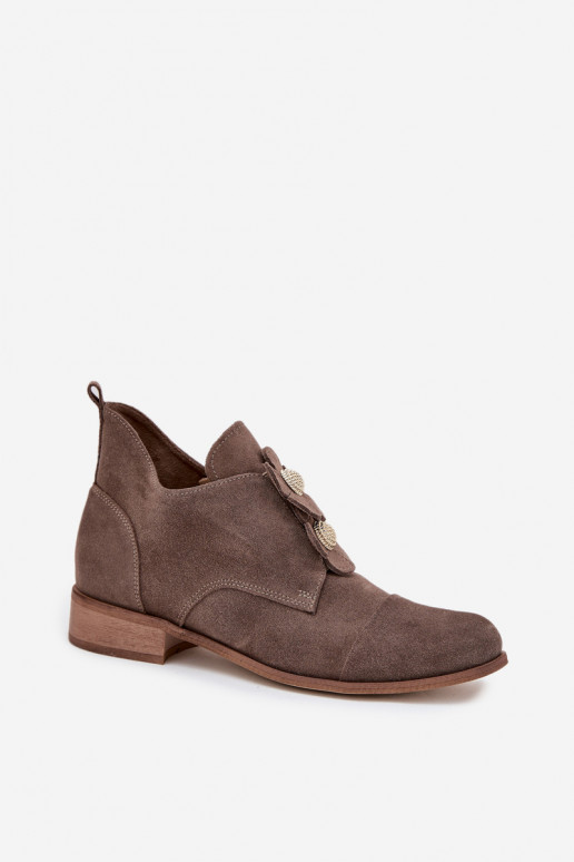 van suède schoenen Dames Met sierlijki met bloemmotievenkami Zazoo 3080 beige van suède schoenen Dames Met sierlijki met bloemmotievenkami Zazoo 3080 beige