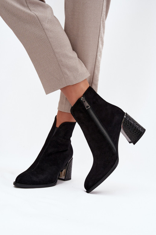 en daim Bottes pour femmes avec une empreinte réchauffer Vinceza 66801 couleur noire en daim Bottes pour femmes avec une empreinte réchauffer Vinceza 66801 couleur noire