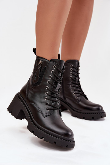 Peau Bottes pour femmes Klocke réchauffer Vinceza 86418 couleur noire 2