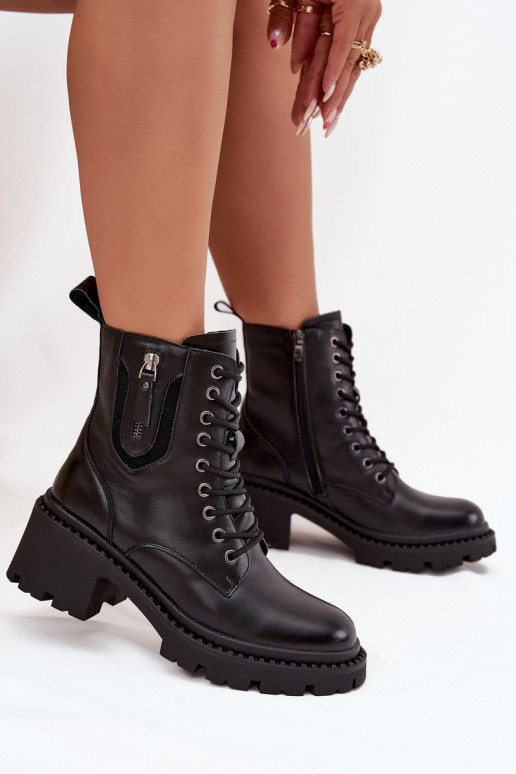 Peau Bottes pour femmes Klocke réchauffer Vinceza 86418 couleur noire Peau Bottes pour femmes Klocke réchauffer Vinceza 86418 couleur noire