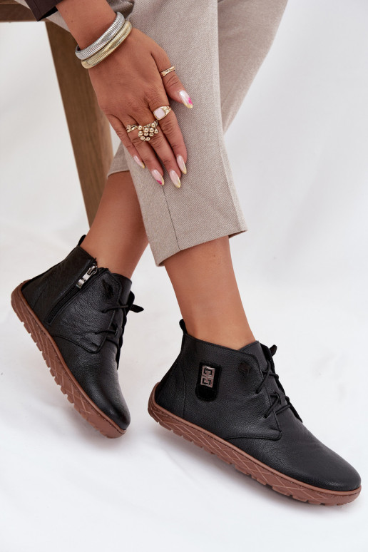 Haut Schuhe Barefoot Feminin Mit Dekorationen Detalem Zazoo 30072 schZuarze Farbe Haut Schuhe Barefoot Feminin Mit Dekorationen Detalem Zazoo 30072 schZuarze Farbe