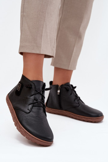 Leer schoenen Barefoot Dames Met sierlijk Detalem Zazoo 30072 zInart 2