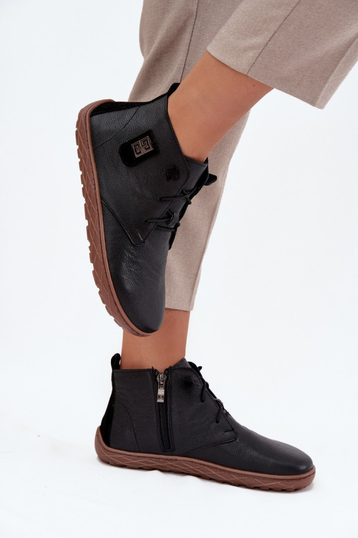 Leer schoenen Barefoot Dames Met sierlijk Detalem Zazoo 30072 zInart Leer schoenen Barefoot Dames Met sierlijk Detalem Zazoo 30072 zInart