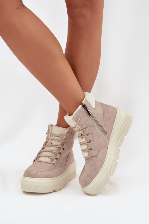 en daim Bottes de neige Féminin avec échauffement avec une plateforme Vinceza 95354 beige en daim Bottes de neige Féminin avec échauffement avec une plateforme Vinceza 95354 beige