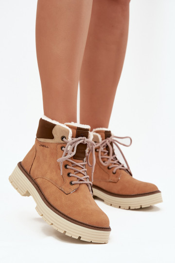Warme dames schoenen O'NEILL BENICIA WOMEN HIGH bruine kleur 2