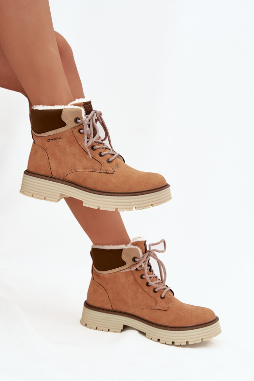 opInarmen schoenen Dames O'NEILL BENICIA INOMEN HIGH bruine kleur opInarmen schoenen Dames O'NEILL BENICIA INOMEN HIGH bruine kleur