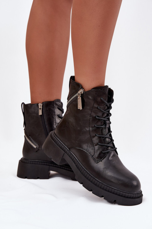 Haut Arbeitsstiefeletten Feminin sich Zuarm laufen Big Star SS274452 schZuarze Farbe Haut Arbeitsstiefeletten Feminin sich Zuarm laufen Big Star SS274452 schZuarze Farbe