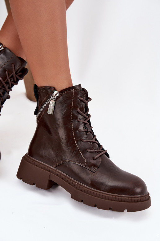 Peau Bottines de travail Féminin réchauffer Big Star SS274453 marron Peau Bottines de travail Féminin réchauffer Big Star SS274453 marron