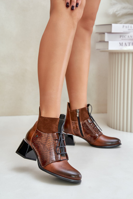 Zazoo 60503 Peau Bottes avec des talons réchauffer marron Zazoo 60503 Peau Bottes avec des talons réchauffer marron