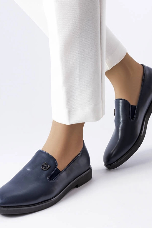 Dunkelblaue glatte Halbschuhe Concord Dunkelblaue glatte Halbschuhe Concord