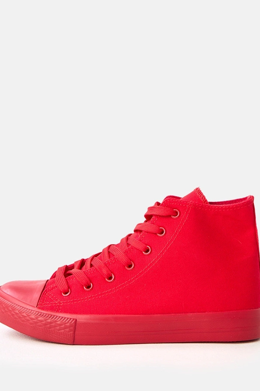 Rode heren hoge sneakers Caio