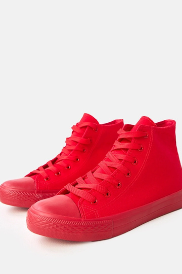 Rode heren hoge sneakers Caio 2