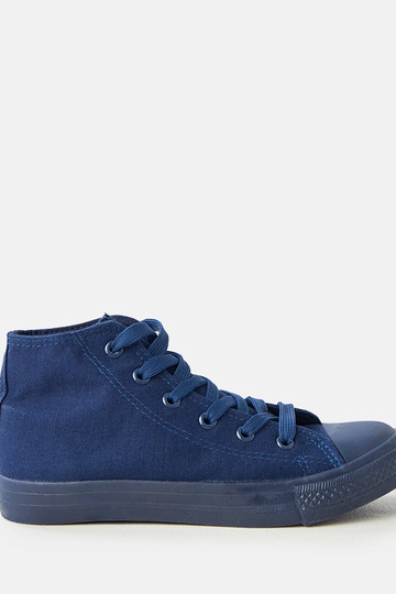 Donkerblauwe heren hoge sneakers Caio