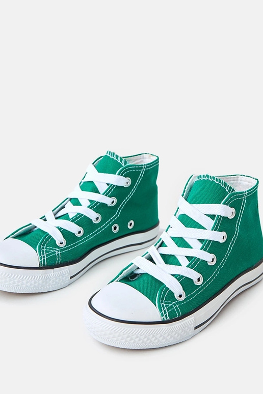 Groene kinder hoge sneakers Frenis