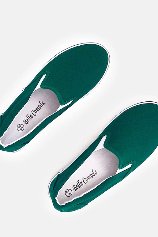 Baskets slip-on vertes pour enfants...