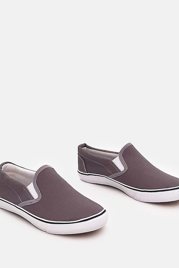 Baskets slip-on grises pour...