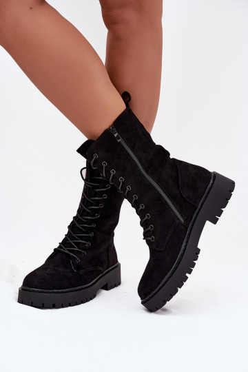 Bottes de travail pour femmes doublées, couleur noire, Tai turirvielle
