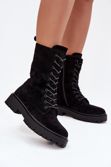Bottes de travail pour femmes doublées, couleur noire, Tai turirvielle 2